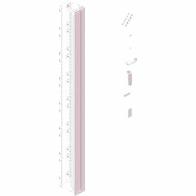 Ortronics MM20 Vertical Cable Manager with Door, 6" Wide, for 8 ft (51U) Rack, White