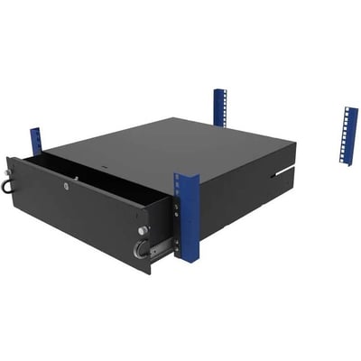 3U LOCKABLE RACKMOUNT DRAWERS 18IN (D)