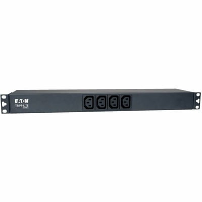 Tripp Lite by Eaton PDU 1.9-3.8kW Single-Phase 120-240V Basic PDU 14 Outlets (12 C13 & 2 C19) C20 16A Input 1U Rack-Mount