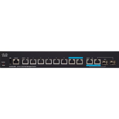 Cisco SG350-8PD 8-Port 2.5G PoE Managed Switch