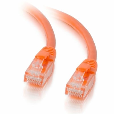 Quiktron Q-Series Patch Cords, CAT5E, Booted, Orange, 5 FT