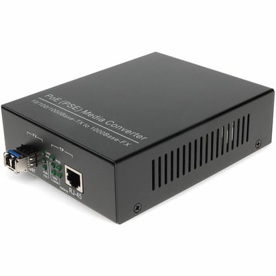 1G-TX RJ-45 /LX LC CONVERTER SMF 1310NM 10KM POE