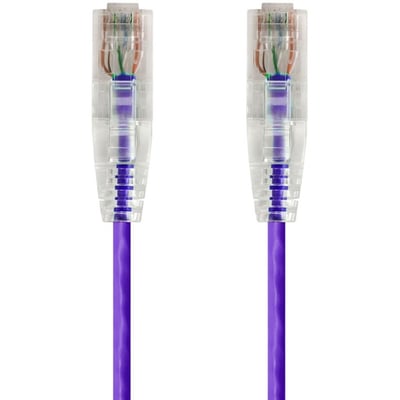 SLIMRUN  CAT6 UTP CABLE-1FT PURPLE