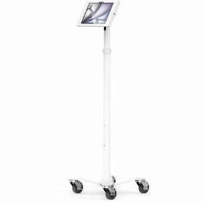 IPAD AIR M2 & M3 11IN, APEX ENCLOSURE ROLLING CART - RISE FREEDOM WHITE