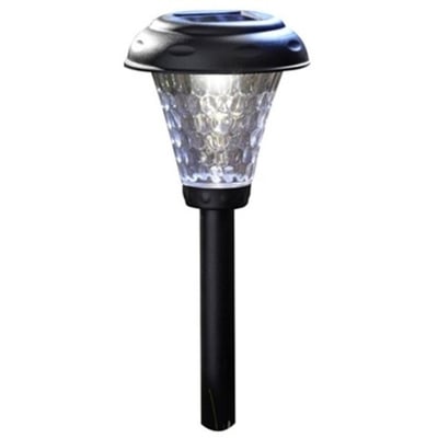 Coleman Cable 91381 Payton-Style Solar Powered LED Path Light, 8-Pack, Black Finish