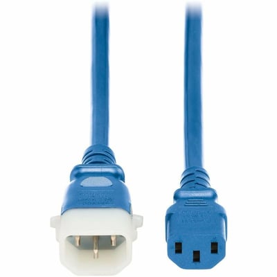 PDU POWER CORDS C13 P-LOCK C14 HEAVY-DUTY 15A 250V 3FT BLUE 6 PACK