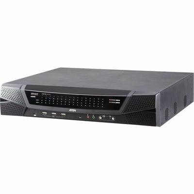 4REMOTE1 LOCALSIMUL 64PORTCAT5 FHD IP KVM W V LMEDIADUAL PWRSUP