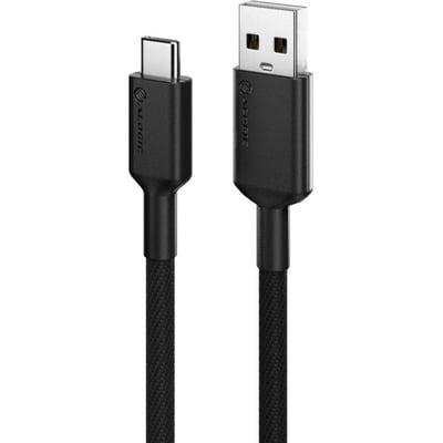 ALOGIC Elements PRO USB-C to USB-A Cable - Male to Male - 1m - USB 2.0 - 3A - 480Mbps - Black