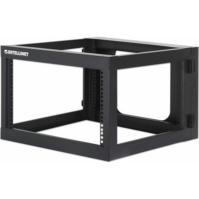 19 IN.WALL MOUNT 4-POST OPEN FRAME NETWORK RACK, 6U
