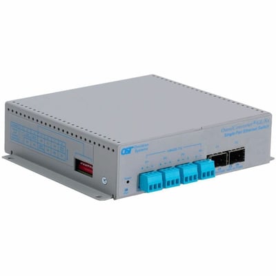 10BASE-TL1 SINGLE PAIR ETHERNET SWITCH 4X3-PIN 100/1G 2XSFP DC