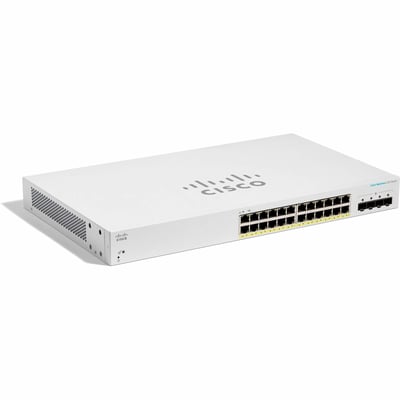 CBS220 SMART 24-PORT GE, FULL POE, 4X1G SFP REMANUFACTURED