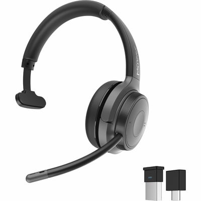 MORPHEUS 360 ADVANTAGE WIRELESS MONO HEADSET WITH DETACHABLE BOOM MICROPHONE-BLU