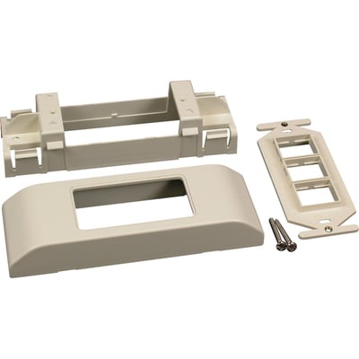 Wiremold Mounting Bracket for Cable Raceway - Ivory
