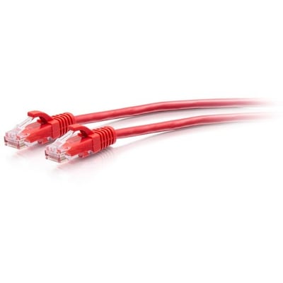 C2G 10ft Cat6a Snagless Unshielded (UTP) Slim Ethernet Cable - Cat6a Slim Network Patch Cable - PoE - Red