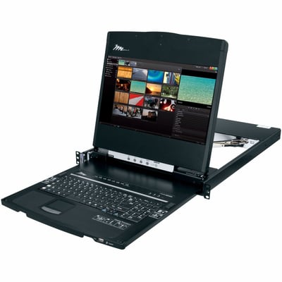 Middle Atlantic LCD Rack Mounted High Definition Console - 17in 1080P Widescreen Display - TAA Compliant