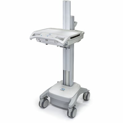 Capsa Healthcare - Trio LT Powered Chassis (207239) - Powered Mobile Computing Cart - 120V Power System - Manual Lift - 256Wh Battery