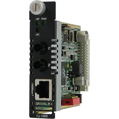 Perle C-1000-S2ST10 Gigabit Ethernet Media Converter