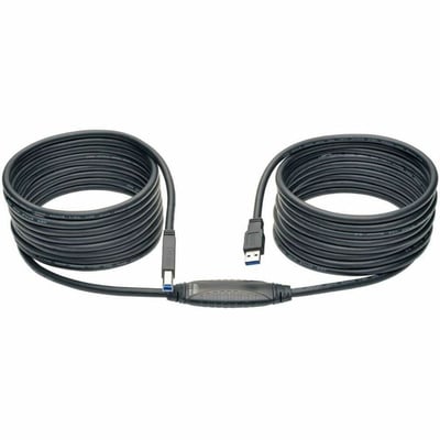 Tripp Lite by Eaton USB 3.0 SuperSpeed Active Repeater Cable (A to B M/M) 25 ft. (7.62 m)