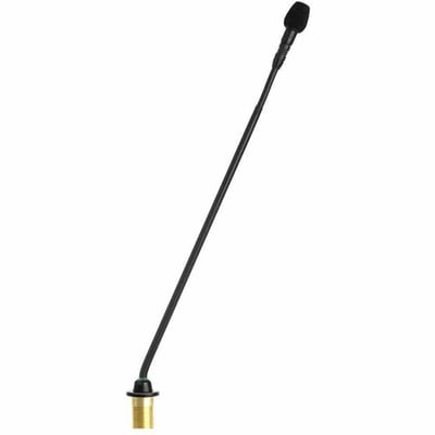 Shure Microflex MX415RLP/S Condenser Microphone for Speech, Conference Room, Corporate, Presentation, Education, Boardroom - Black