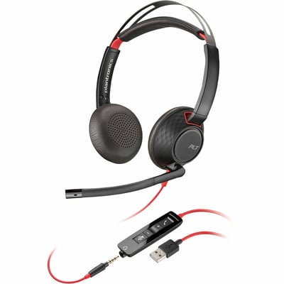 KIT POLY BLACKWIRE C5220 HEADSE STEREO - USB-C USB-A - WIRED