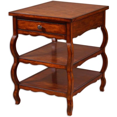 Uttermost Carrie White Oval Coffee Table