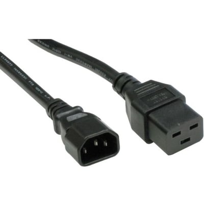 POWER CORD C14 TO C19 15AMP, BLACK, 5FT