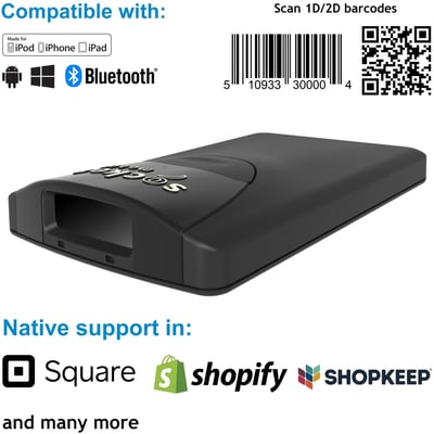 Socket Mobile SocketScan S860, Ultimate Barcode Scanner, DotCode & Travel ID Reader