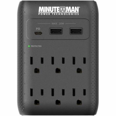 SURGE WALL TAP 2160J USB CHARGER MMS 6-OUTLET WALL TAP SURGE
