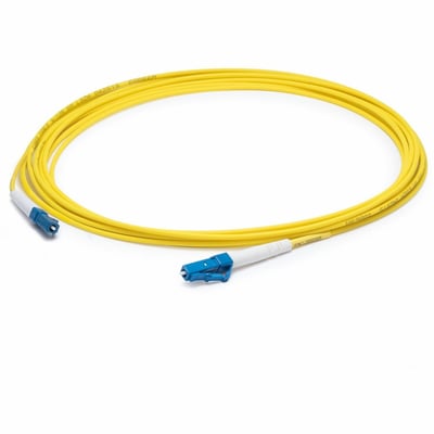 AddOn 20m LC to LC Yellow OS2 Simplex LSZH SMF Fiber Patch Cable