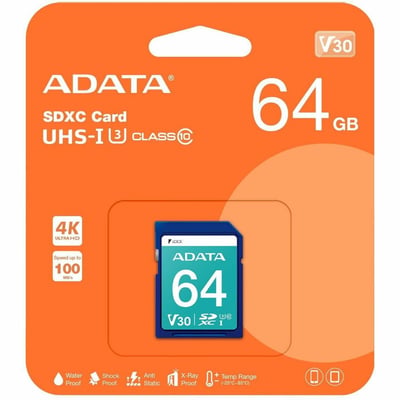 Adata Premier Pro 64 GB Class 10/UHS-I (U3) V30 SDXC