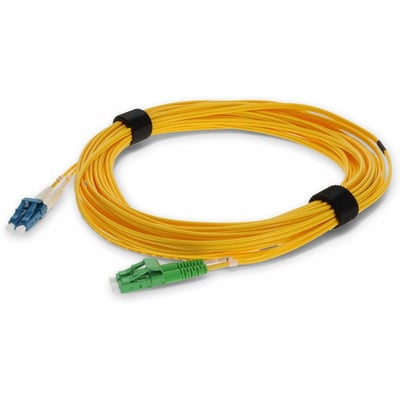 AddOn 4m ALC to LC Yellow OS2 Duplex OFNR (Riser-Rated) SMF Fiber Patch Cable