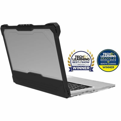 MAXCases Extreme Shell-L for HP G7/G6 Chromebook Clamshell 14" (Black/Clear)