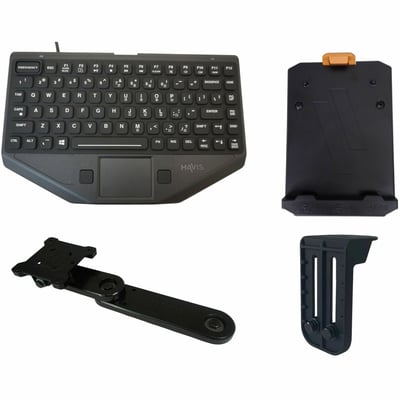 PREMIUM PACKAGE RUGGED KEYBOARD WITH MOUNT (INCLUDES EMERGENCY KEY)
