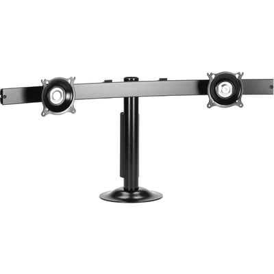 Chief Vertical Grommet Dual Monitor Mount - For Flat Panel Displays - Black