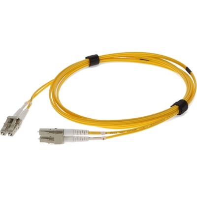 AddOn 6m LC to LC Yellow OM4 Duplex OFNR (Riser-Rated) Fiber Patch Cable