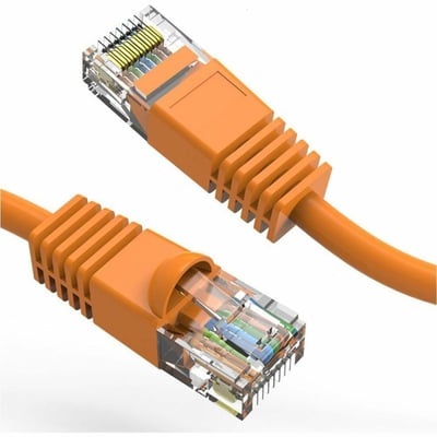 Axiom 30FT CAT5E 350mhz Patch Cable Molded Boot (Orange) - TAA Compliant