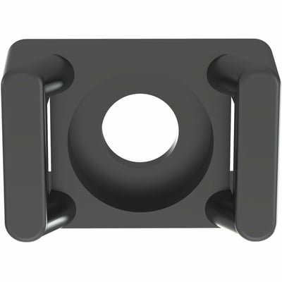 Panduit Super-Grip SGTM3S10-C0 Cable Tie Mount, Black, Supergrip, UV PA 6.6, Screw, #10
