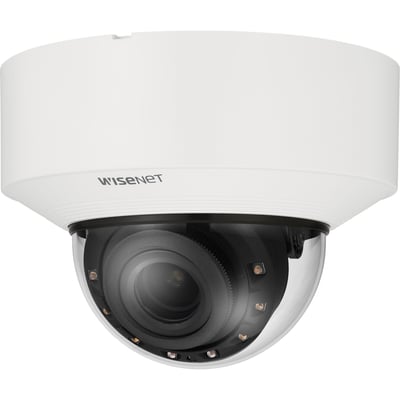 Wisenet XNV-8083R 6 Megapixel Outdoor Network Camera - Color - Dome - White - TAA Compliant
