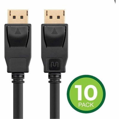 MONOPRICE SELECT SERIES DISPLAYPORT 1.2A CABLE  3FT (10-PACK)