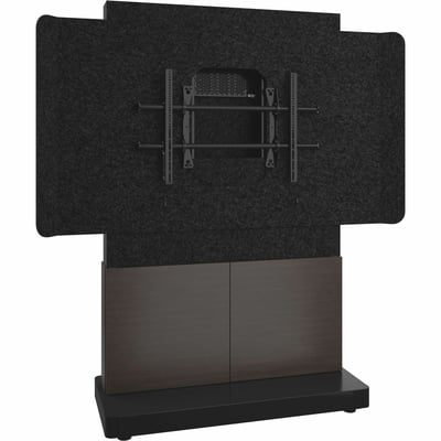 Middle Atlantic Forum 4RU Free-Standing 2-Bay Single Display Stand - For one 66in to 75in display - Dark Finish