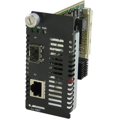 Perle CM-10GRT-SFP- Managed 10 Gigabit Media and Rate Converter Module