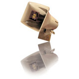 ONE-WAY, 15-WATT AMPLIFIED HORN, GRAY