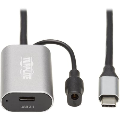 Tripp Lite by Eaton USB 3.2 Gen 1 Active Extension Cable - USB-C to USB-C (M/F) 5 Gbps Data Only 5 m (16.4 ft.)