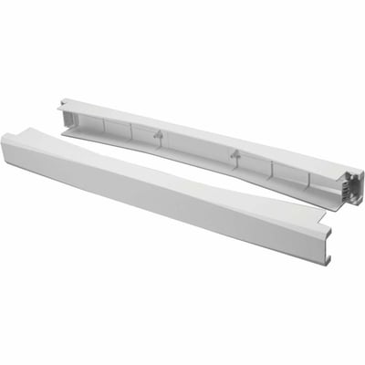 Ortronics Tool-Less Snap-In Filler Panels - 1 RU, 19 in Wide, White - 10 pcs