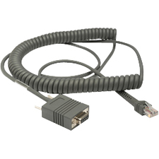 ZEBRA 12 FT, RS232 CABLE, STD-DB9 FEMALE, TXD ON 2, COILED