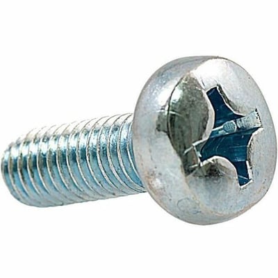 Rack Solutions M6 x 10mm Pan Head Phillip Drive Screw 25-Pack