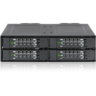 Icy Dock ToughArmor MB699VP-B Drive Enclosure for 5.25" - Mini-SAS HD Host Interface Internal - Black