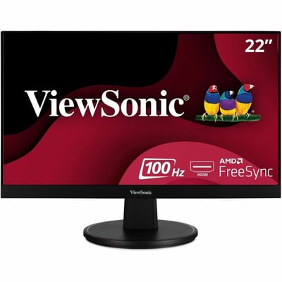 ViewSonic VA2247-MH 22 Inch Full HD 1080p Monitor with Ultra-Thin Bezel, AMD FreeSync, 100 Hz, Eye Care, HDMI, VGA Inputs for Home and Office