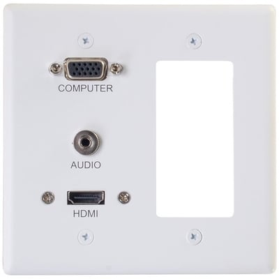 DUALGANG VGA 3.5MM HDMI DECORATIVE WH WP