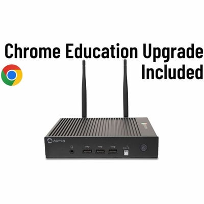 AOPEN Chromebox Mini 2 Education Upgrade - Intel Celeron N4500 - Fanless - Wifi 6 - 8 GB RAM - 32 GB eMMC - 3 Year Warranty - Military grade